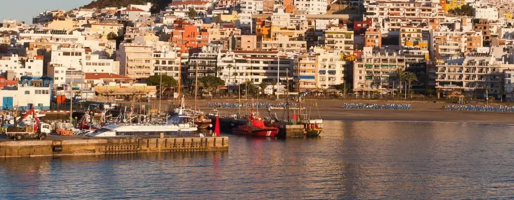 Een iconisch uitzicht op Los Cristianos