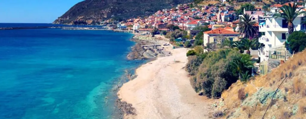 Een iconisch uitzicht op Mytilene
