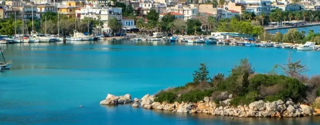 An iconic view of Methana