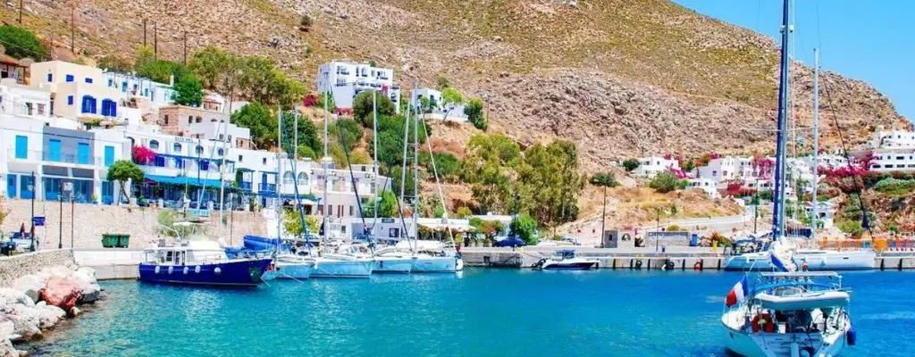 Een iconisch uitzicht op Tilos
