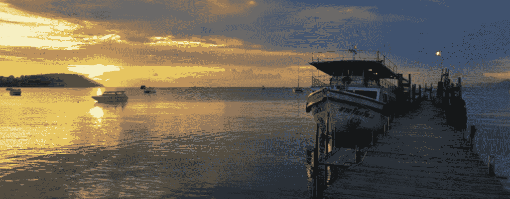 An iconic view of Koh Phangan (Thong Sala Pier)