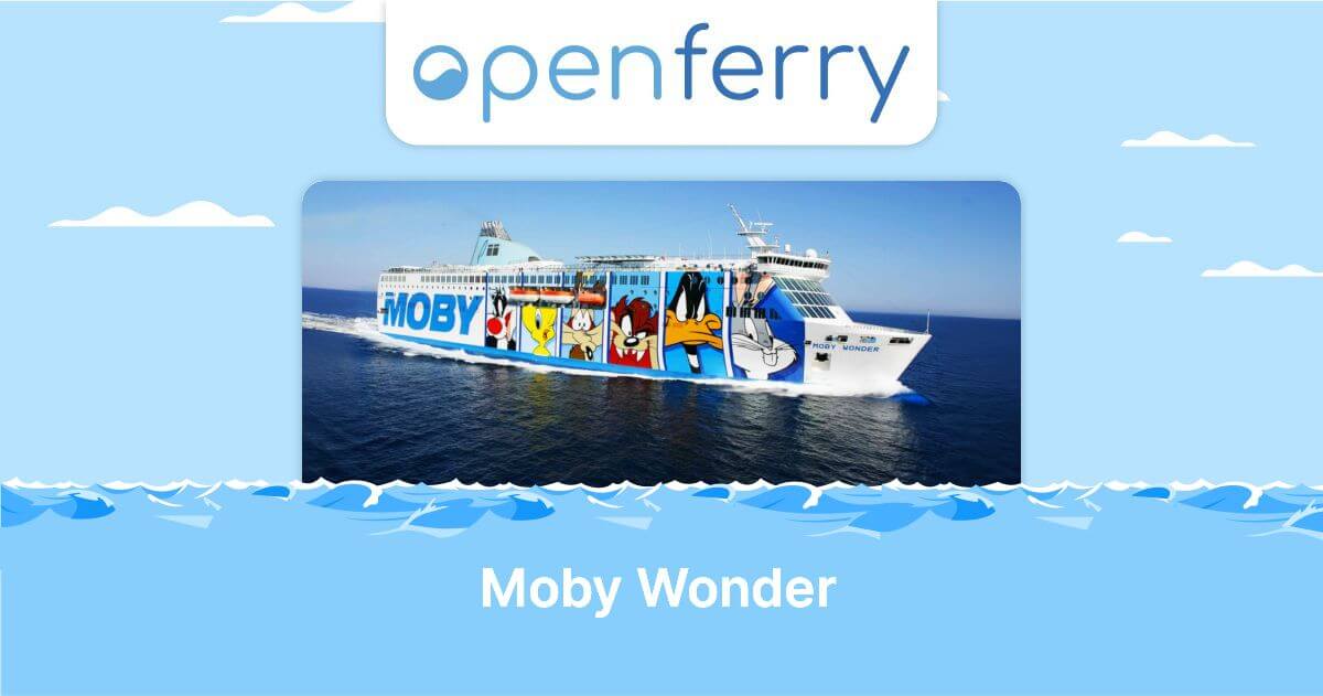 Moby Rider Moby Wonder Live Tracking, Information & Tickets | Moby Lines | Openferry